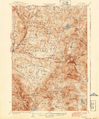 Dixville New Hampshire Historical topographic map, 1:62500 scale, 15 X 15 Minute, Year 1933
