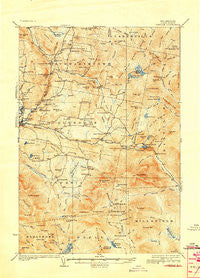 Dixville New Hampshire Historical topographic map, 1:62500 scale, 15 X 15 Minute, Year 1933