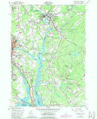 Dover East New Hampshire Historical topographic map, 1:24000 scale, 7.5 X 7.5 Minute, Year 1956