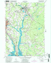 Dover East New Hampshire Historical topographic map, 1:24000 scale, 7.5 X 7.5 Minute, Year 1956