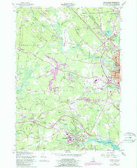 Dover West New Hampshire Historical topographic map, 1:24000 scale, 7.5 X 7.5 Minute, Year 1956