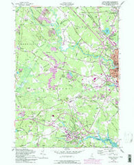 Dover West New Hampshire Historical topographic map, 1:24000 scale, 7.5 X 7.5 Minute, Year 1956