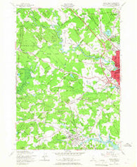 Dover West New Hampshire Historical topographic map, 1:24000 scale, 7.5 X 7.5 Minute, Year 1956