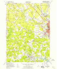 Dover West New Hampshire Historical topographic map, 1:24000 scale, 7.5 X 7.5 Minute, Year 1956