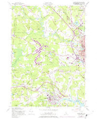 Dover West New Hampshire Historical topographic map, 1:24000 scale, 7.5 X 7.5 Minute, Year 1956