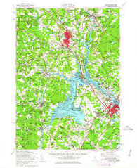Dover New Hampshire Historical topographic map, 1:62500 scale, 15 X 15 Minute, Year 1956