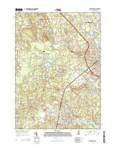 Dover West New Hampshire Current topographic map, 1:24000 scale, 7.5 X 7.5 Minute, Year 2015