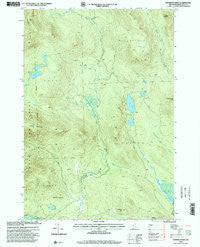 Dummer Ponds New Hampshire Historical topographic map, 1:24000 scale, 7.5 X 7.5 Minute, Year 1996
