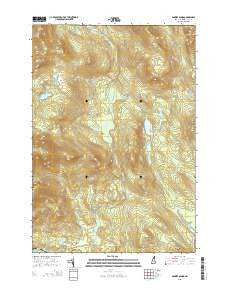 Dummer Ponds New Hampshire Current topographic map, 1:24000 scale, 7.5 X 7.5 Minute, Year 2015