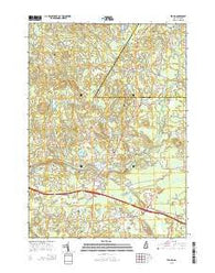Epping New Hampshire Current topographic map, 1:24000 scale, 7.5 X 7.5 Minute, Year 2015