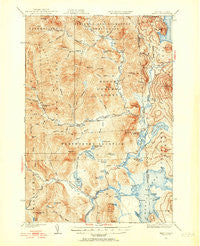Errol New Hampshire Historical topographic map, 1:62500 scale, 15 X 15 Minute, Year 1930