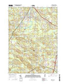 Exeter New Hampshire Current topographic map, 1:24000 scale, 7.5 X 7.5 Minute, Year 2015