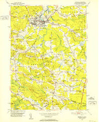 Exeter New Hampshire Historical topographic map, 1:24000 scale, 7.5 X 7.5 Minute, Year 1950