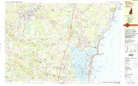 Exeter New Hampshire Historical topographic map, 1:25000 scale, 7.5 X 15 Minute, Year 1987