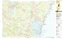 Exeter New Hampshire Historical topographic map, 1:25000 scale, 7.5 X 15 Minute, Year 1987