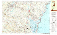 Exeter New Hampshire Historical topographic map, 1:25000 scale, 7.5 X 15 Minute, Year 1992