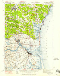 Exeter New Hampshire Historical topographic map, 1:62500 scale, 15 X 15 Minute, Year 1932