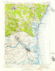 Exeter New Hampshire Historical topographic map, 1:62500 scale, 15 X 15 Minute, Year 1932