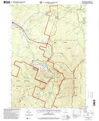 Franconia New Hampshire Historical topographic map, 1:24000 scale, 7.5 X 7.5 Minute, Year 1995
