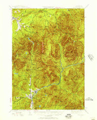 Franconia New Hampshire Historical topographic map, 1:62500 scale, 15 X 15 Minute, Year 1929
