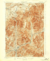 Franconia New Hampshire Historical topographic map, 1:62500 scale, 15 X 15 Minute, Year 1932