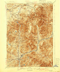 Franconia New Hampshire Historical topographic map, 1:62500 scale, 15 X 15 Minute, Year 1932