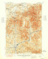 Franconia New Hampshire Historical topographic map, 1:62500 scale, 15 X 15 Minute, Year 1932