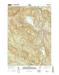 Franklin New Hampshire Current topographic map, 1:24000 scale, 7.5 X 7.5 Minute, Year 2015