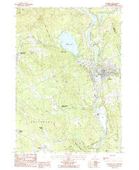 Franklin New Hampshire Historical topographic map, 1:24000 scale, 7.5 X 7.5 Minute, Year 1987