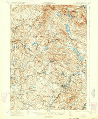 Gilmanton New Hampshire Historical topographic map, 1:62500 scale, 15 X 15 Minute, Year 1927