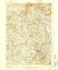 Gilmanton New Hampshire Historical topographic map, 1:62500 scale, 15 X 15 Minute, Year 1927