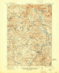 Gilmanton New Hampshire Historical topographic map, 1:62500 scale, 15 X 15 Minute, Year 1927