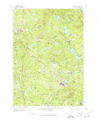 Gilmanton New Hampshire Historical topographic map, 1:62500 scale, 15 X 15 Minute, Year 1957
