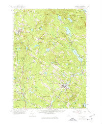 Gilmanton New Hampshire Historical topographic map, 1:62500 scale, 15 X 15 Minute, Year 1957