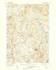 Gilmanton New Hampshire Historical topographic map, 1:62500 scale, 15 X 15 Minute, Year 1957
