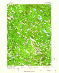 Gilmanton New Hampshire Historical topographic map, 1:62500 scale, 15 X 15 Minute, Year 1957