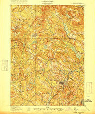 Gilmanton New Hampshire Historical topographic map, 1:62500 scale, 15 X 15 Minute, Year 1919