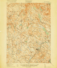 Gilmanton New Hampshire Historical topographic map, 1:62500 scale, 15 X 15 Minute, Year 1919