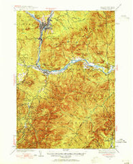 Gorham New Hampshire Historical topographic map, 1:62500 scale, 15 X 15 Minute, Year 1937