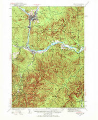 Gorham New Hampshire Historical topographic map, 1:62500 scale, 15 X 15 Minute, Year 1937