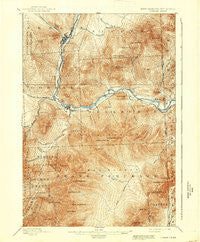 Gorham New Hampshire Historical topographic map, 1:62500 scale, 15 X 15 Minute, Year 1893