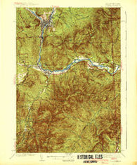 Gorham New Hampshire Historical topographic map, 1:62500 scale, 15 X 15 Minute, Year 1942
