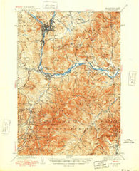 Gorham New Hampshire Historical topographic map, 1:62500 scale, 15 X 15 Minute, Year 1942