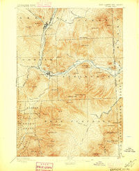 Gorham New Hampshire Historical topographic map, 1:62500 scale, 15 X 15 Minute, Year 1896