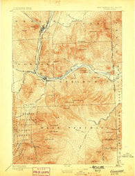 Gorham New Hampshire Historical topographic map, 1:62500 scale, 15 X 15 Minute, Year 1893