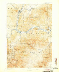 Gorham New Hampshire Historical topographic map, 1:62500 scale, 15 X 15 Minute, Year 1893