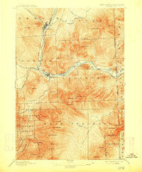 Gorham New Hampshire Historical topographic map, 1:62500 scale, 15 X 15 Minute, Year 1893