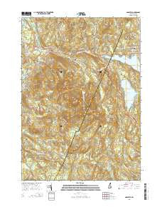 Gossville New Hampshire Current topographic map, 1:24000 scale, 7.5 X 7.5 Minute, Year 2015