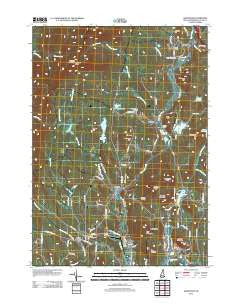 Grantham New Hampshire Historical topographic map, 1:24000 scale, 7.5 X 7.5 Minute, Year 2012