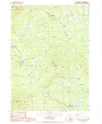 Greenfield New Hampshire Historical topographic map, 1:24000 scale, 7.5 X 7.5 Minute, Year 1987